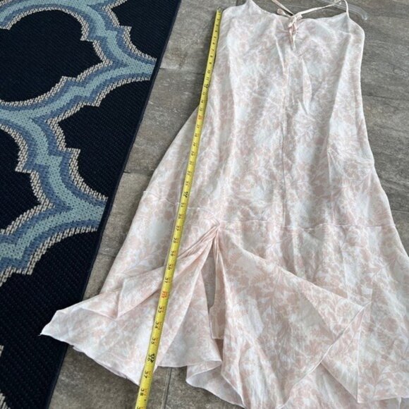 Sisley NWOT Pink Floral Cotton Midi Dress Size Small - Picture 4 of 12